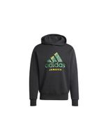 sudadera de futbol adidas jamaica seasonal doubleknit hoodie hombre negro