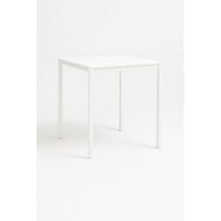 mesa cuadrada dino 65 cm de pvcmelamina 75506565 cm - blanco