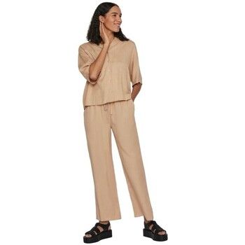 Vila Blusa Noos Pricil Shirt - Sesame para mujer