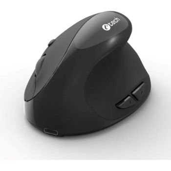 Ratón C-Tech VEM-17 inalámbrico Bluetooth RF 1600 DPI negro ergonómico