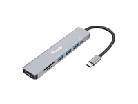 docking usb-c equip 133494 a 1xhdmi 4k 3xusb-a 32 5gbps 1xlector de tarjetas 1xusb-c pd 100w