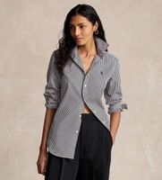 polo ralph lauren para mujer 211891379002 camisa slim fit con rayas negro blanco 36 casual algodon manga larga