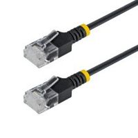 startechcom cable de red ethernet cat6a rj45 ultra fino de 2m - cable ethernet ultra slim - cable de conexian de cobre de 34awg - utp - probado individualmente - negro