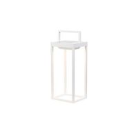 zafferano - farol solar para el hogar de 2 led 373 cm lampara de pared y mesa de 2 w con bateria y sensor crepuscular color blanco