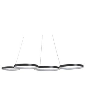 Lámpara led colgante  metal negro