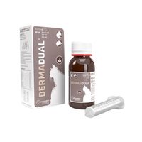 pharmadiet dermadual 50 ml - complemento natural para el bienestar de piel y pelo  bolas de pelo de gatos y hurones
