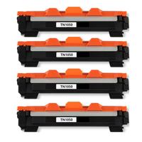 pack 4 toner compatible con brother tn1050 tn-1050 para brother dcp-1510 dcp-1512 dcp-1610 dcp-1612 hl-1110 hl-1112 hl-1210 hl-1212 mfc-1810 mfc-1910 mfc-1910