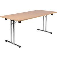 space folding table - beech
