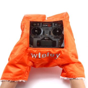 Fundas de guantes cálidas actualizadas para transmisor de invierno al aire libre volando para controlador de radio Futab