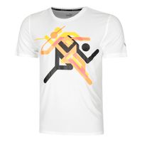 puma run faster icons graphic camiseta de running hombres-blancomulticolor