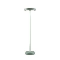 barbell solar rf - lampara de pie led solar recargable de 65 w - lampara de pie para exterior 3 alturas 156-113-70 cm color salvia