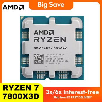 Procesador para Juegos AMD Ryzen 7 7800X3D Original, 8 Núcleos, 16 Subprocesos, 5.0 GHz, CPU de 5 NM, L3=96M, Socket AM5