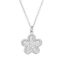 cadena de plata 925 con colgante de flor