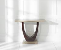 raphael brown marble console table