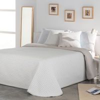 colcha jacquard opalia colcha cama 135 cm - 235x270 cm - beige