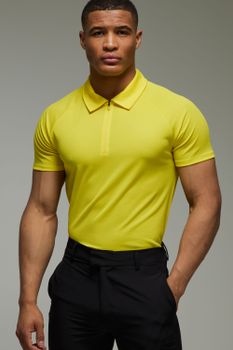Man Active Golf Polo, Amarillo