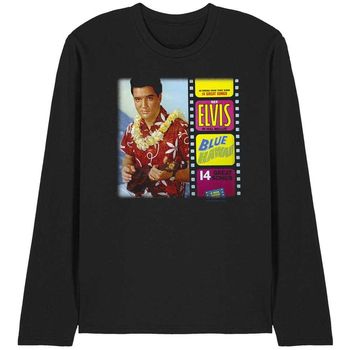 Elvis Presley Camiseta manga larga Blue Hawaii Album para mujer