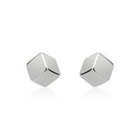 pendientes de plata 925 cubo