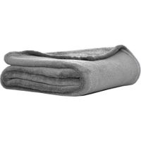 manta sofa gris 130x160 cm lisa coral por las dos caras pequena cama sofa y sillon bebe yoga invierno calentita mascotas coralina suave