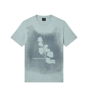 ax armani exchange para hombre xm002479af10358u7210 camiseta estampado azul s casual algodon manga corta