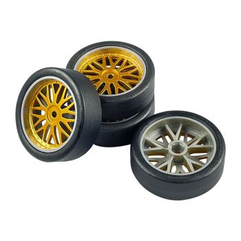 4PCS Neumáticos de deriva actualizados LA0034 para modelos de vehículos LD-A86 1/18 en carretera de LDR/C Piezas de repu