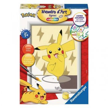 Número De Arte De Pequeño Formato De Pikachu