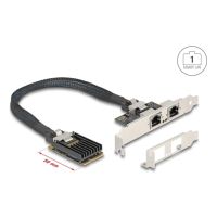 tarjeta de red delock 95280 mini pci express 4 gbits 2x rj-45 low profile