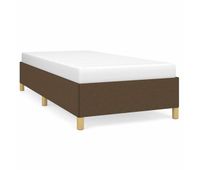 estructura de cama de tela marron 100x200 cm