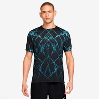 nike aeroswift  camiseta de running hombres - negro blanco