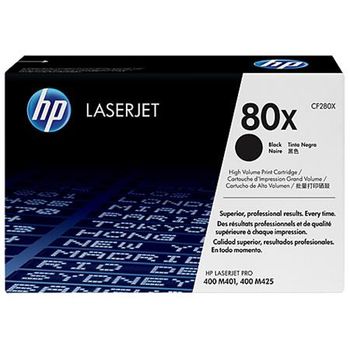 HP 80X Black Original High Capacity Toner Cartridge (CF280X)
