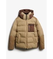 superdry para hombre ms110189a chaqueta ski sport beige m deportivo nylon nieve poliester reciclado sostenible