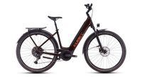 cube touring hybrid pro 625 bicicleta hibrida electrica de facil acceso shimano cues 11s 625 wh 700 mm marron canela naranja 2025