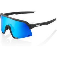 100 s3 - matte white - hiper blue multilayer mirror lens