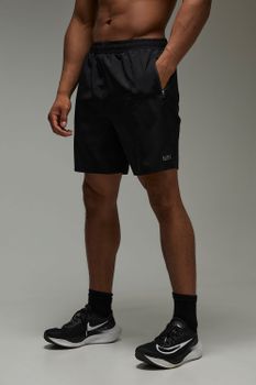 Pantalón Corto Man Active Elástico De Tela, Negro