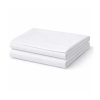 sabana encimera  100 algodon percal 200 hilos hotel  5 uds cama 8090 160x290  blanco