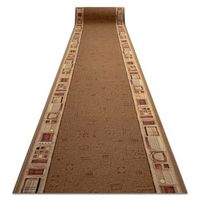 alfombra de pasillo con refuerzo de goma  jena beige 80cm 80x600 cm