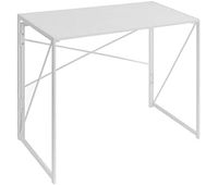 escritorio de ordenador plegable modelo practic de 100 x 50 cm mesa escritorio moderno con estructura metalicablanco