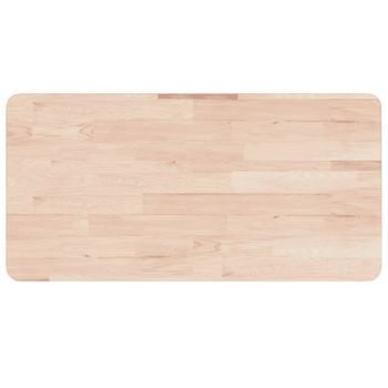 Encimera De Baño | Mueble De Baño Madera Maciza Sin Tratar 100x60x4 Cm