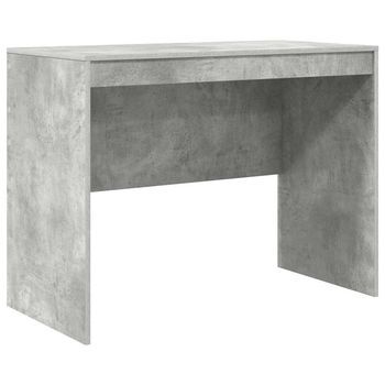 Escritorio | Mesa De Trabajo Gris Concreto 100 X 50 X 76 Cm