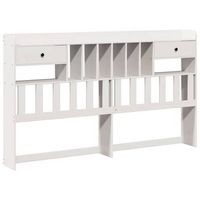 cabecero de cama almacenaje madera maciza pino blanco 180 cm vidaxl