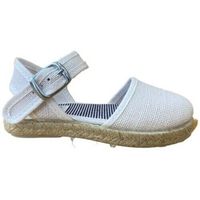 javer zapatillas alpargata lino 134 blanco para nina
