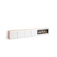 mueble tv benagalbon-02 con chimenea electrica integrada