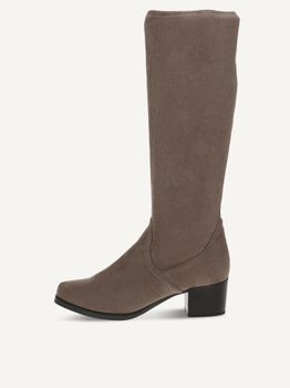 CAPRICE Boots, brown, made of Textiles with Block heel, Size 36