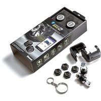 vastago de valvula de neumatico sin camara fobo bike kit bluetooth tpms 2 gris par