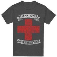 bon jovi camiseta bad medicine para hombre