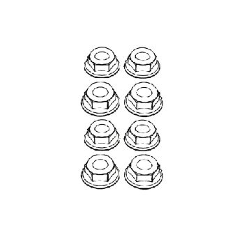 8PCS MJX 14210 1/14 piezas de repuesto de coche RC M4 tuercas