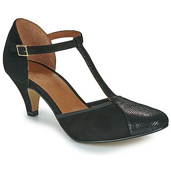 Otess / Zoï Zapatos de tacón Z1630-IGUANA-NOIR-CAM-NOIR para mujer