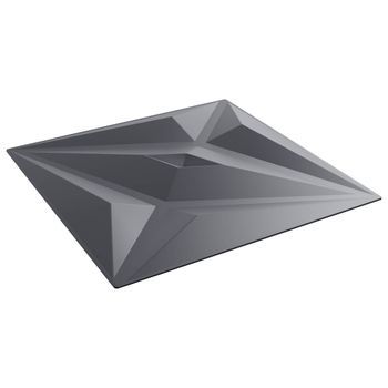 Paneles De Pared 48 Uds. 50 X 50 Cm Gris Estrella Espuma Xps Vidaxl