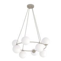 lampara colgante ibar opal 9 luces