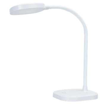 Aigostar Flexo Escritorio, Lampara Escritorio Led con Brazo Flexible, USB-C Cable, Control Táctil, 3 Brillo Modos, Luz Natural 4000K, Blanco, lampara led Para Dormitorio, Lectura, Estudio
